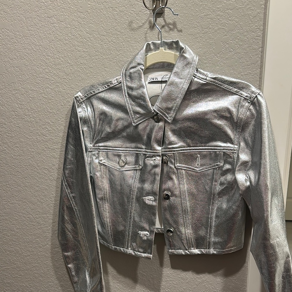 Silver Metallic Women's Jacket